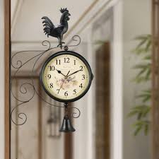 Double Sided Cocl Garden Wall Clock