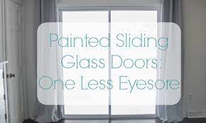 Painted Sliding Glass Doors One Less