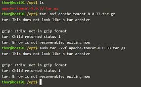 can t able to do extract tar gz file