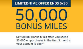 $500 bonus no longer offered. United Credit Card Offering 50k 70k Bonus Miles Pointsyak