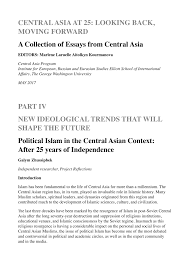 pdf political islam in the central asian context after years of pdf political islam in the central asian context after 25 years of independence