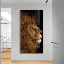 Tela Sem Moldura Quadro King Lion