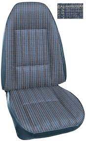 Blue Front Bucket Seat Upholstery