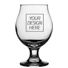 Engraved Beer Glass With Text Photo