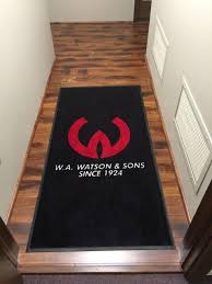 insurance office custom logo rugs from