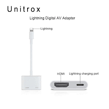 Lightning To Hdmi Digital Tv Av Adapter Cable For Apple Iphone X 8 7 6 Plus Ipad Best Buy Cables