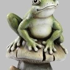 frog statues on wanelo