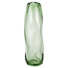 Water Swirl Vase Tall Recycled Glass