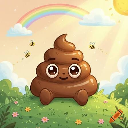 A Yellowish, Shiny Pile of Poop created on Craiyon