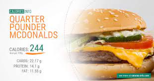 quarter pounder mcdonalds calories in