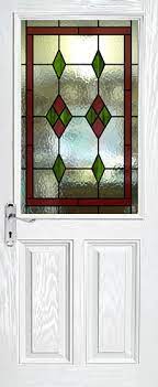 Half Glazed Leaded Glass Panels Viewed