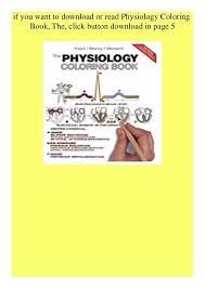 Anatomy & physiology coloring workbook: Pdf Download Physiology Coloring Book The Full