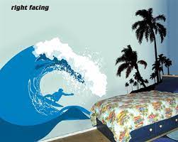 Surf S Up Ocean Wave Wall Decal Sticker