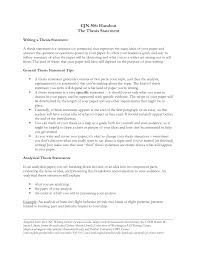 Thesis statements for a research paper 