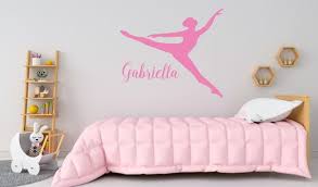 Personalized Ballerina Vinyl Wall Decal