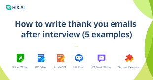 write thank you email after interview