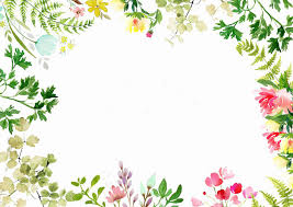 Fresh And Beautiful Floral Border Background Material Hd Frame