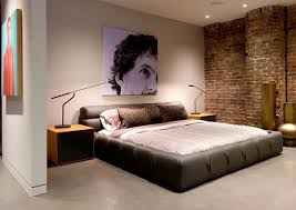 bedroom brick wall design ideas