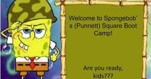 Spongebob makes a very short cameo in the first krusty krab's commercial in which he is barely visible in all scenes. Welcome To Spongebob S Punnett Square Boot Google Slides