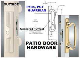 Guardian Sliding Patio Door Handle Set