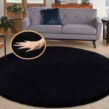 latepis black round rugs 8ft machine