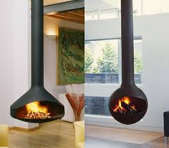 Suspended Fireplace Hot New Trend