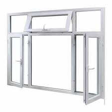 white aluminium window frame model
