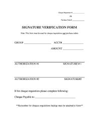 signature verification form pdf