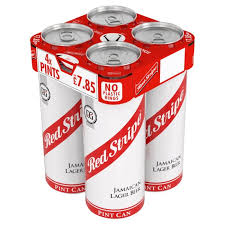 Red Stripe Cans 568ml X 4 6 Pack