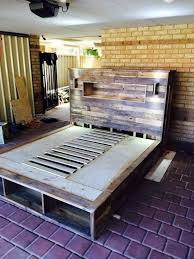 diy pallet bed with headboard and