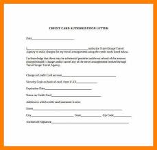 Authorization Letter To Use Credit Card Authorization Letter To Use