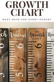 Family Growth Chart Ruler Rustic Personalized Kids