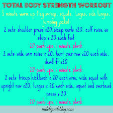total body workouts mile by mile