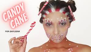 caramelo candy cane inspired makeup