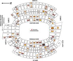 Paul Brown Stadium Seating Chart With Seat Numbers