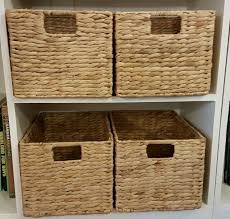 Shop for shelf storage baskets online at target. New Wicker Storage Baskets Shelf Drawers Water Hyacinth Bedroom Kitchen Office Ebay Wicker Baskets Storage Shelf Baskets Storage Storage Baskets Bedroom