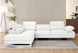Beverly Hills Barts White Lf Sectional