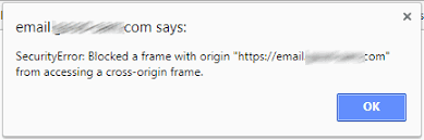 blocked a frame with origin