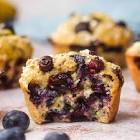 blueberry banana muffins   heart healthy recipe  low fat