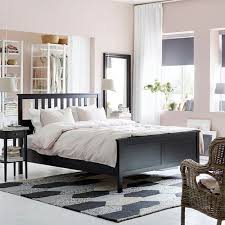 hemnes bed frame dark gray stained