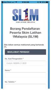 Program ini dikenali sebagai program skim latihan 1malaysia (sl1m) yang diwujudkan bagi meningkatkan keupayaan serta kebolehan diri graduan. Permohonan Sl1m Skim Latihan 1 Malaysia Online 2019