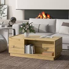 Wood Lift Top Coffee Table With