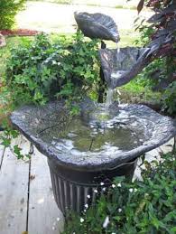 Cement Leaves Diy Garden Fountains