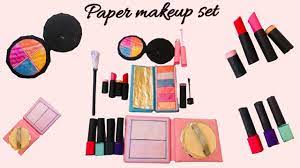 diy realistic paper makeup set easy