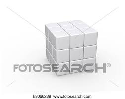 Originally called the magic cube. Puzzle Cube Blank 3d Xl Stock Illustration K8066238 Fotosearch