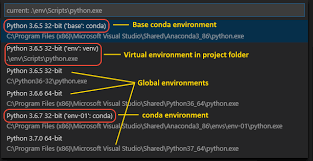 vs code and virtual environments