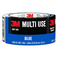 blue colored duct tape