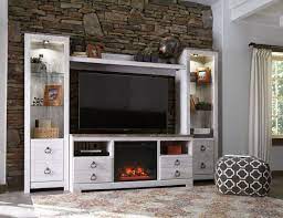 willowton wall unit with fireplace