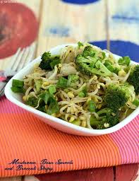 I served our stir fry with whole grain brown rice and stuck to a 2/3 cup portion. Mushroom Bean Sprouts And Broccoli Stir Fry Recipe Indian Diabetic Recipes