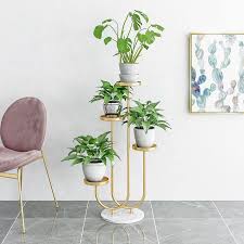 Shelf Gold Plant Pot Stand